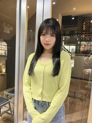 大人可愛いチョコレートモードプリカール外はねボブハイライト