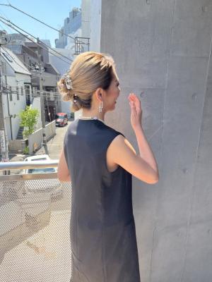 大人可愛いチョコレートモードプリカール外はねボブハイライト