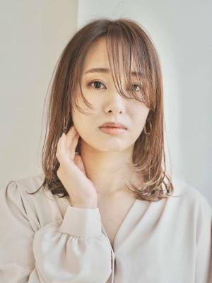 内巻きレイヤー×ミディアム