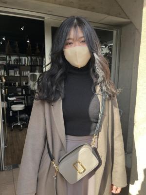 大人可愛いチョコレートモードプリカール外ハネボブハイライト