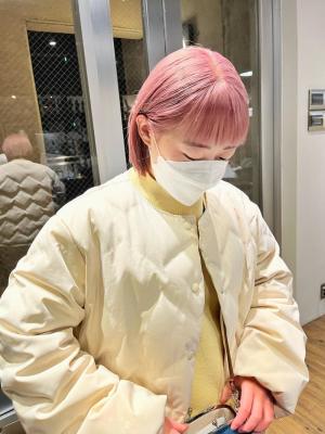 大人可愛いチョコレートモードプリカール外ハネボブハイライト