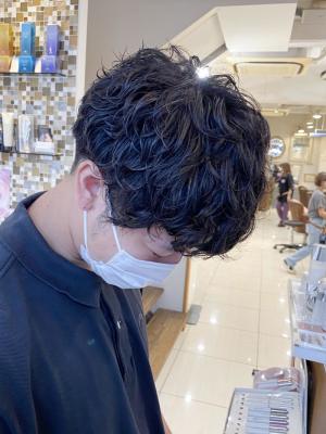 横浜☆癖毛風パーマ マッシュ メンズパーマ 