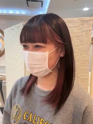 ラベンダーアッシュ×フェイスフレーミング×ナチュラルミディ