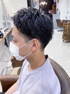横浜☆メンズショート ショートパーマ 刈り上げ
