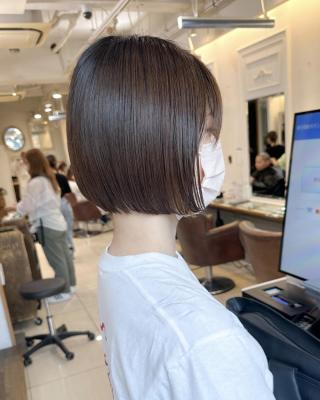 まとまるボブ 艶髪 切りっぱなし【横浜】k