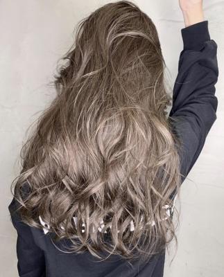 大人可愛いチョコレートモードプリカール外はねボブハイライト