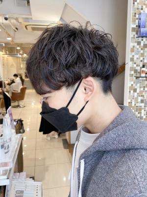 横浜☆ニュアンスパーマ メンズパーマ ツーブロック