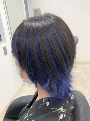 ラベンダーブルーインナーカラー[米津みゆ]