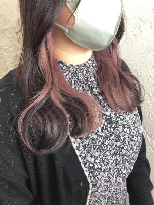 インナーカラー/ピンクラベンダーラベンダーアッシュ