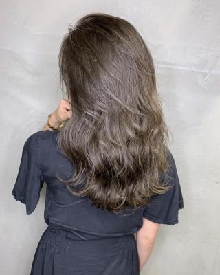 大人可愛いチョコレートモードプリカール外はねボブハイライト