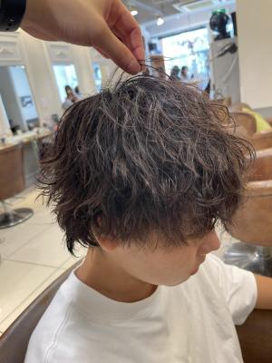 ウルフ×波巻きパーマ☆横浜
