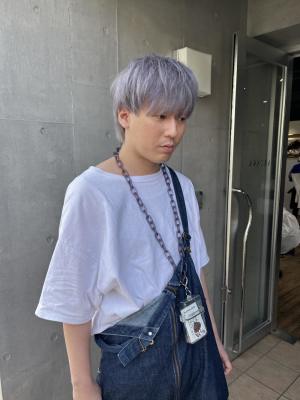 大人可愛いチョコレートモードプリカール外はねボブハイライト