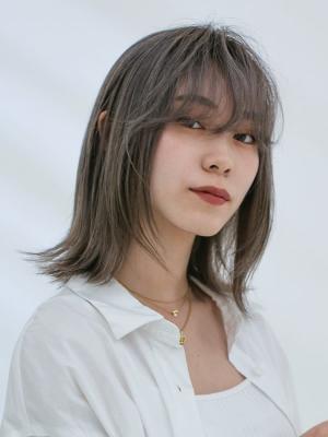 三軒茶屋_レディース_ボブ_グレージュ_ハイトーン_ブリーチ
