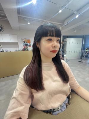 隠せるインナーカラー × ワイドバング