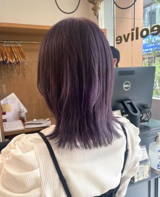 ラベンダーグレー ブリーチカラー【横浜】