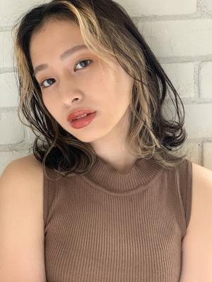 ハイライト×波ウェーブ