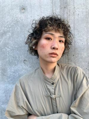 大人可愛いチョコレートモードプリカール外ハネボブハイライト