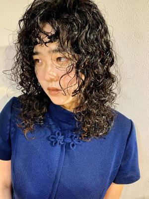 大人可愛いチョコレートモードプリカール外ハネボブハイライト