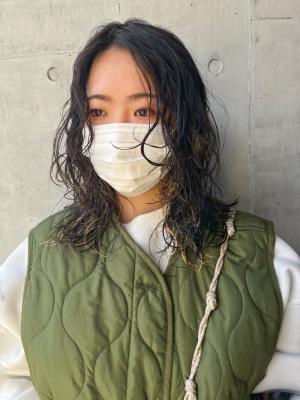 大人可愛いチョコレートモードプリカール外ハネボブ