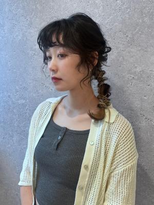 三軒茶屋_レディース_ヘアアレンジ_編み込み_ヘアセット_