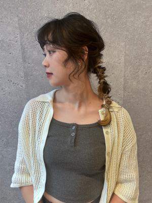 三軒茶屋_レディース_ロング_ヘアアレンジ_ヘアセット_小顔 三軒茶屋_レディース_ロング_ヘアアレンジ_ヘアセット_小顔