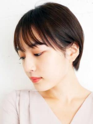 三軒茶屋_レディース_ショート_ナチュラル_シースルーバング 三軒茶屋_レディース_ショート_ナチュラル_シースルーバング