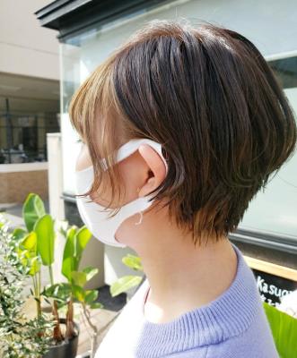 顔周りインナーカラー
