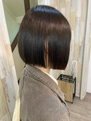 髪質改善トリートメント艶髪ぱつっとボブ韓国タッセルボブ渋谷