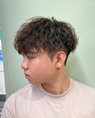 横浜メンズカットパーマツイストスパイラルパーママッシュヘア