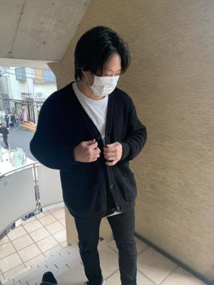 束感ショート　波巻き　ハイライト マッシュパーマ