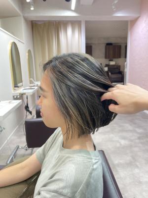 地毛ハイライト