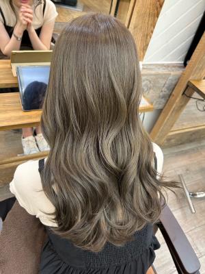 韓国ゆる巻き艶髪ことりベージュ髪質改善トリートメント渋谷