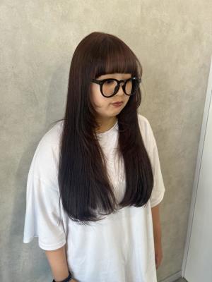 miu&橋本愛海　レッドブラウンと顔まわりレイヤー