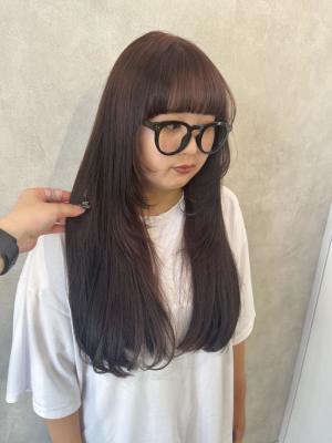 miu&橋本愛海　レッドブラウンと顔まわりレイヤー