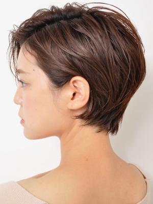 大人かっこいい濡れ感ショート/30代/40代/50代/耳掛け 大人かっこいい濡れ感ショート/30代/40代/50代/耳掛け