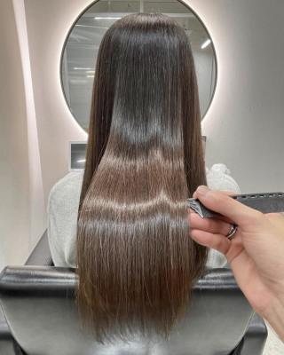 《韓国ヘア》髪質改善×ブラウンカラー