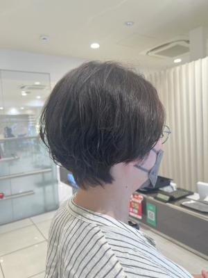 くびれショートパーマ