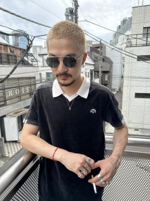 束感ショート　波巻き　ハイライト マッシュパーマ