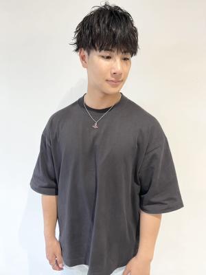 ２ブロック　爽やか　ストリート　メンズスタイル