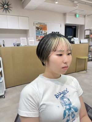 ショート　インナーカラー
