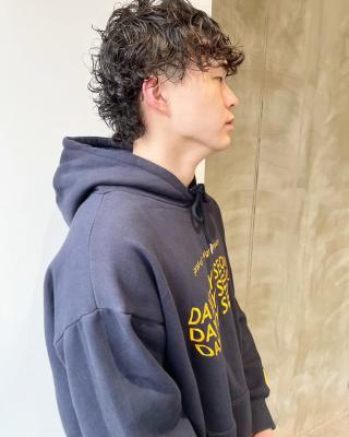 ハードパーマ　大須　ウルフ　