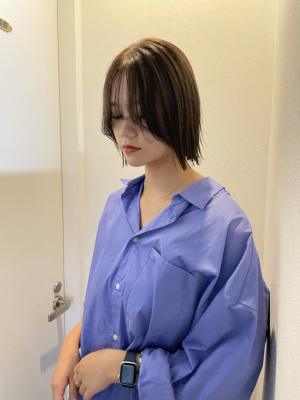 前髪 マルチボブ ピンクベージュ インナーグレージュ ウルフ 前髪 マルチボブ ピンクベージュ インナーグレージュ ウルフ