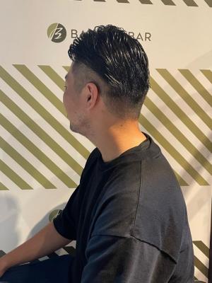 BARBER-BARオールバックスタイル
