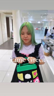 ブリーチペールカラー　ライムグリーン