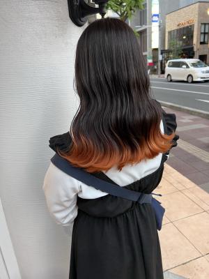 裾カラー　オレンジのイメージ画像