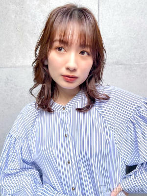 AUBE HAIR bliss 黒崎店×ミディアムのイメージ画像