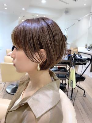 大人可愛い丸みショート/20代/30代/40代/50代