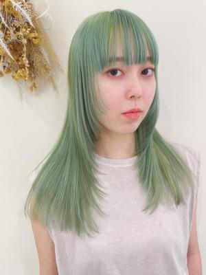 ブリーチペールカラー　ミントグリーン