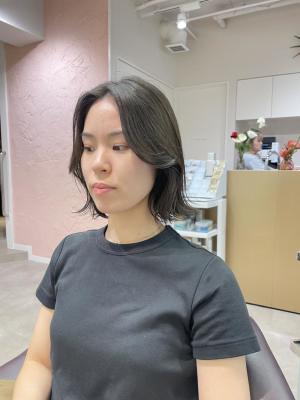 切りっぱなしボブ