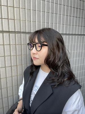 緩めパーマ